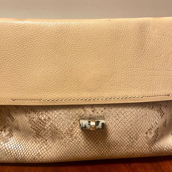 Lanvin Happy Bag Snakeskin and Lizzard Embossed Leather Flap Crossbody bag - Picture 7 of 11